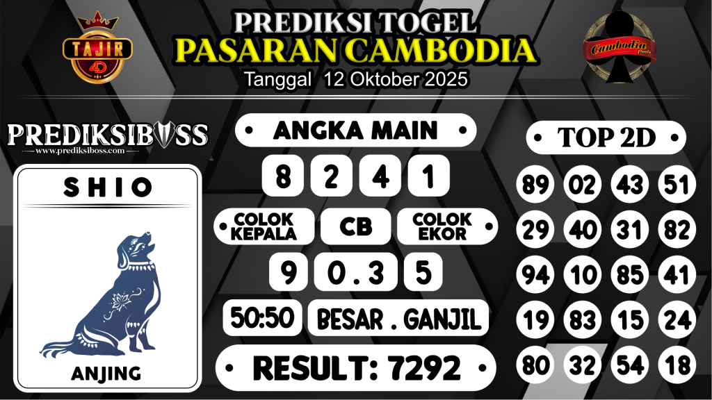 https://prediksibossmbg.com/prediksi-boss-togel-cambodia-minggu-12-oktober-2025/
