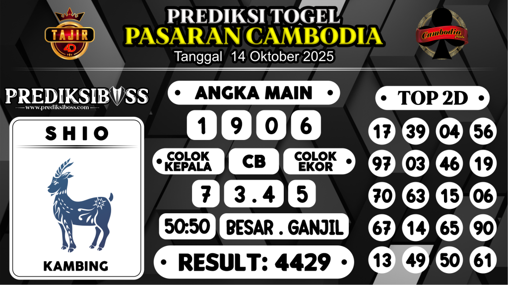 https://prediksibossmbg.com/prediksi-boss-togel-cambodia-selasa-14-oktober-2025/