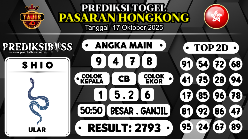 https://prediksibossmbg.com/prediksi-boss-togel-hk-jumat-17-oktober-2025/