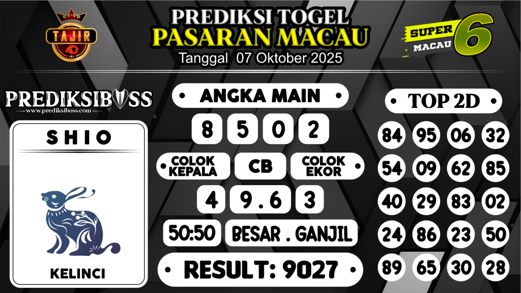 https://prediksibossmbg.com/prediksi-boss-togel-macau-selasa-07-oktober-2025/