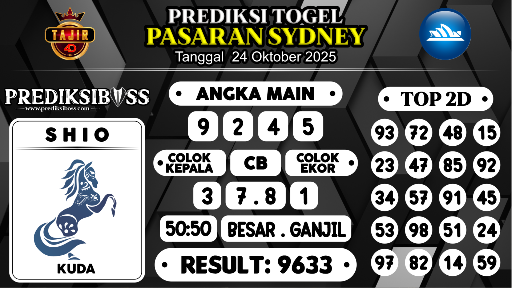 https://prediksibossmbg.com/prediksi-boss-togel-sidney-jumat-24-oktober-2025/