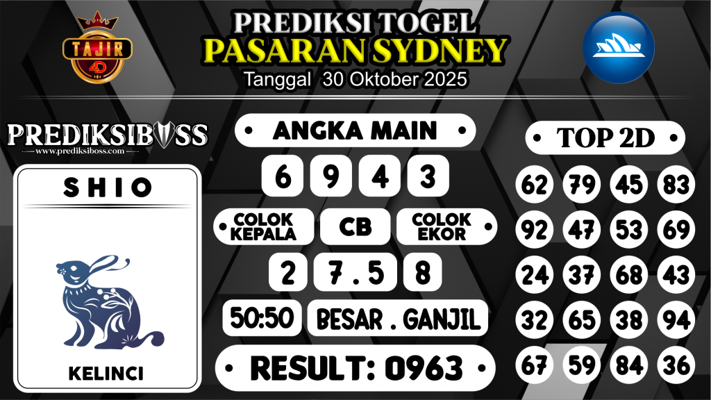 https://prediksibossmbg.com/prediksi-boss-togel-sidney-kamis-30-oktober-2025/
