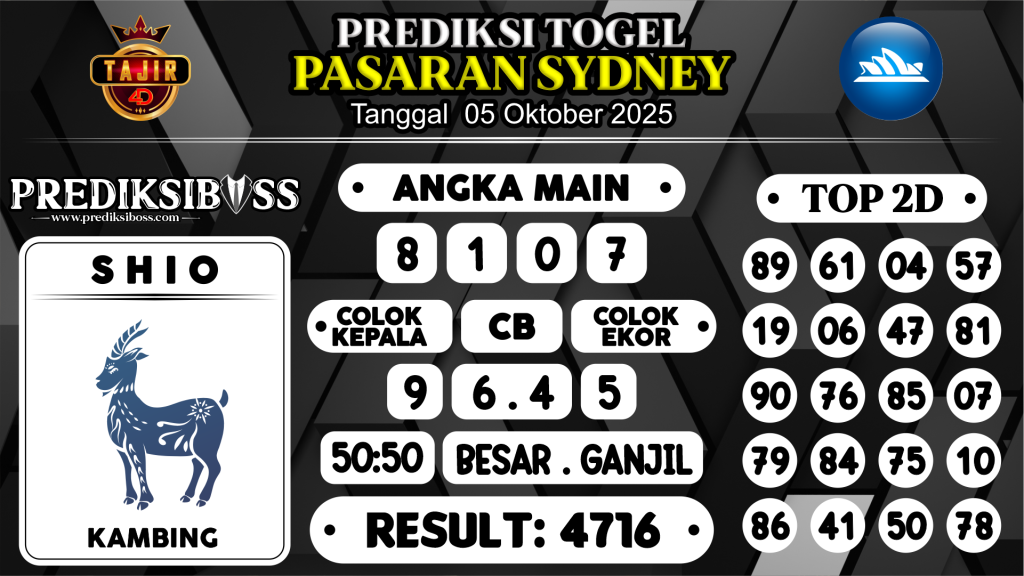 https://prediksibossmbg.com/prediksi-boss-togel-sidney-minggu-05-oktober-2025/