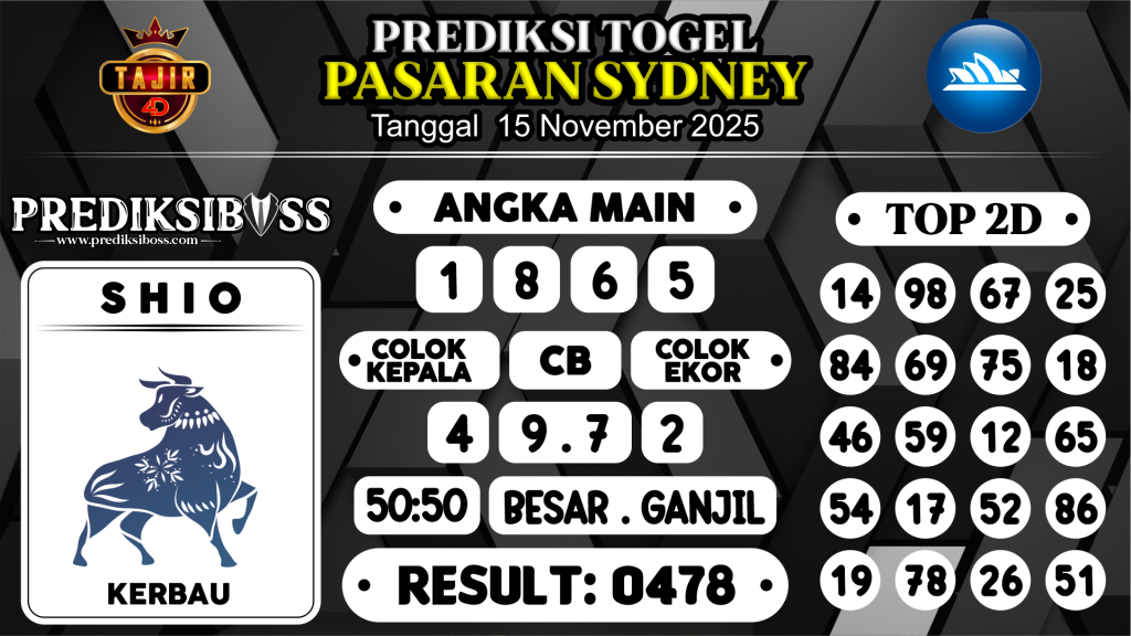 https://prediksibossmbg.com/prediksi-boss-togel-sidney-sabtu-15-november-2025/