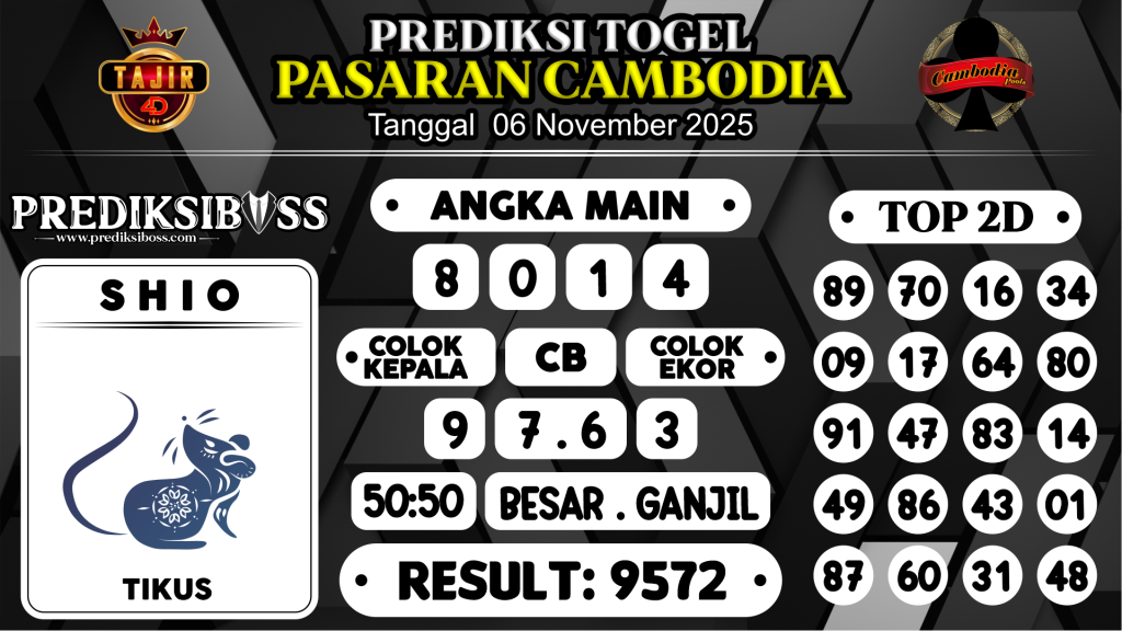 https://prediksibossmbg.com/prediksi-boss-togel-cambodia-kamis-06-november-2025/